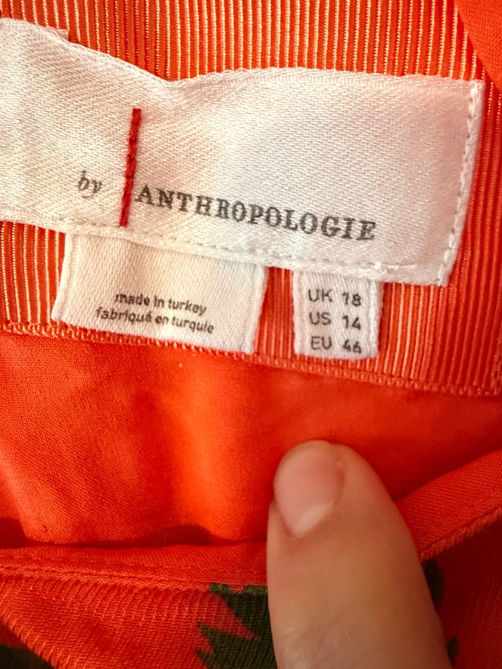 Anthropologie Low Back Printed Floral Midi Dress 🍊🌸✨ - Picture 7 of 13
